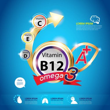 Vitaminler reklam arka plan