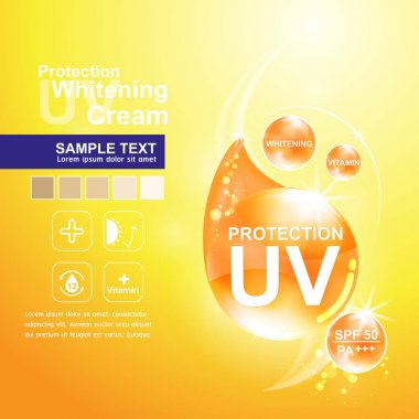 Koruma Uv ve krem cilt bakım kavramı