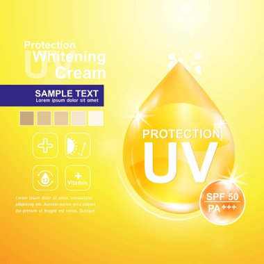 Koruma Uv ve krem cilt bakım kavramı