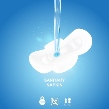 Hijyenik Peçete Vektör Arkaplanı