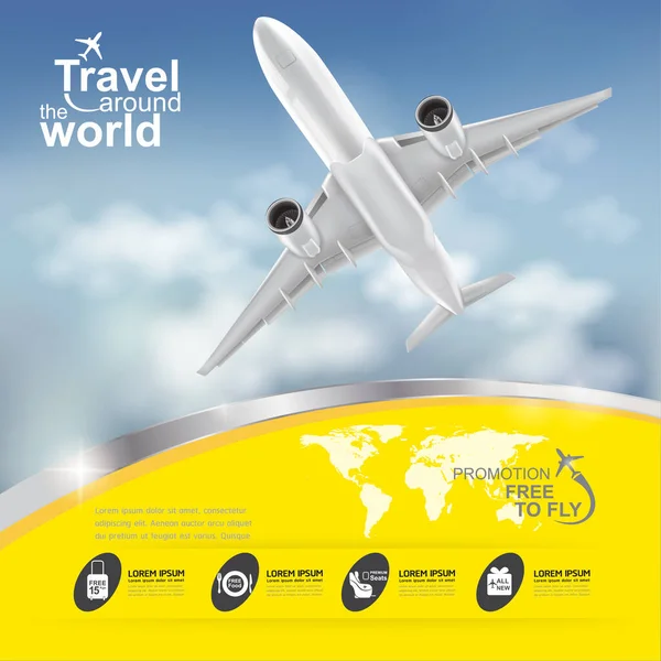 Авиакомпания Vector Concept Travel World — стоковое фото