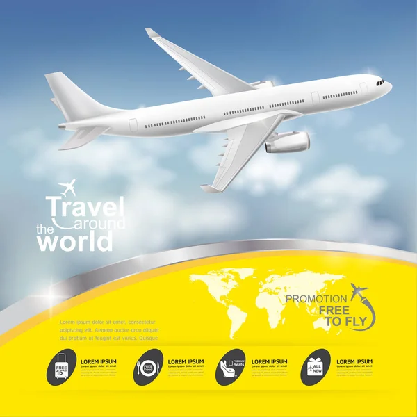 Авиакомпания Vector Concept Travel World — стоковое фото