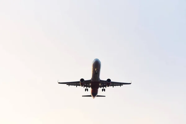 Big plane fly in the sky with blue sky — Stock Photo, Image