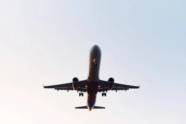 Big plane fly in the sky with blue sky — Stock Photo, Image