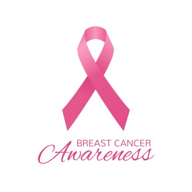 Meme Kanseri Bilinçlendirme pembe kart. 