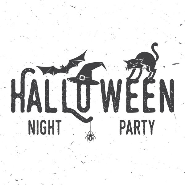 Halloween night party concept.