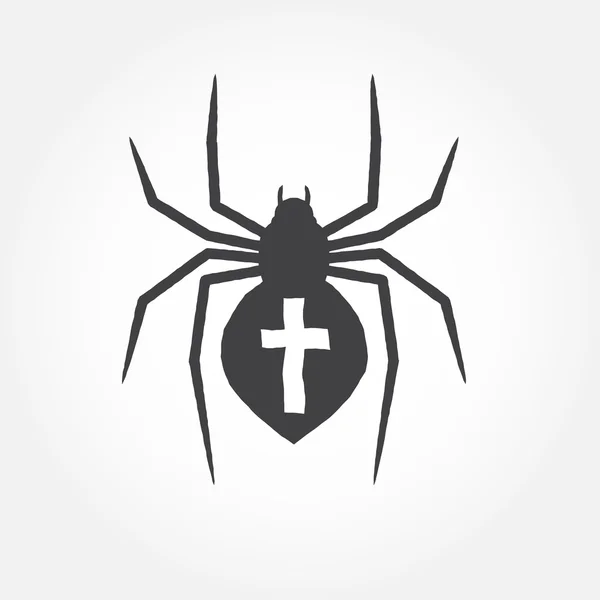 Иконка контура паука . — стоковый вектор