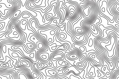 Dikişsiz desen topografik harita arka plan.