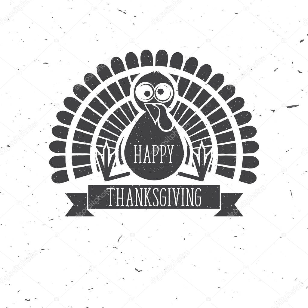 Happy Thanksgiving. Vector illustration.