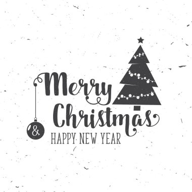 Mutlu Noeller ve mutlu yeni yıl 2017 tipografi.