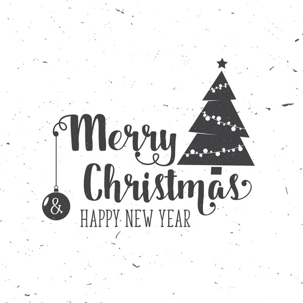 Selamat Natal dan Selamat Tahun Baru 2017 tipografi  . Grafik Vektor