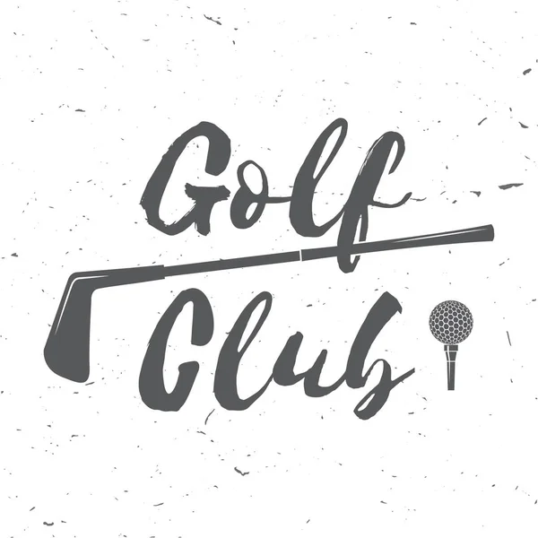 Conceito de clube de golfe — Vetor de Stock