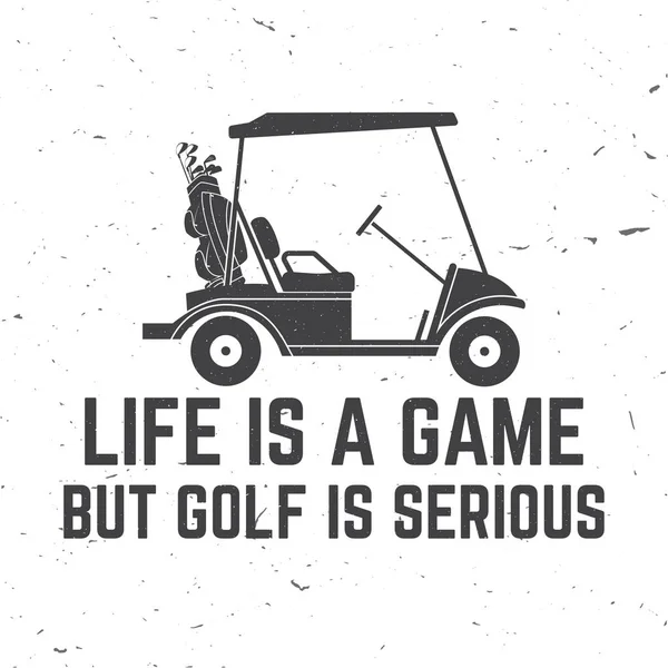 Концепция гольф-клуба с гольф-машиной . — стоковый вектор