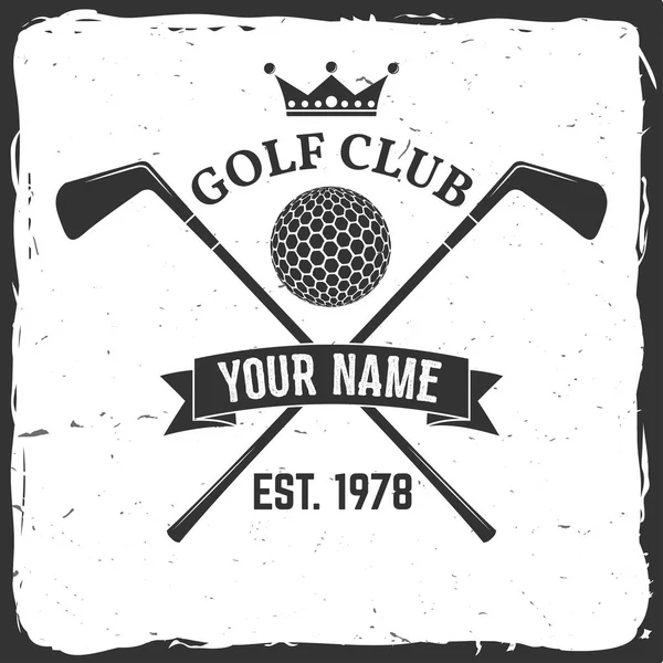 Conceito de clube de golfe —  Vetores de Stock