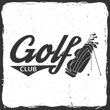 Golf Çanta konseptiyle Golf club.