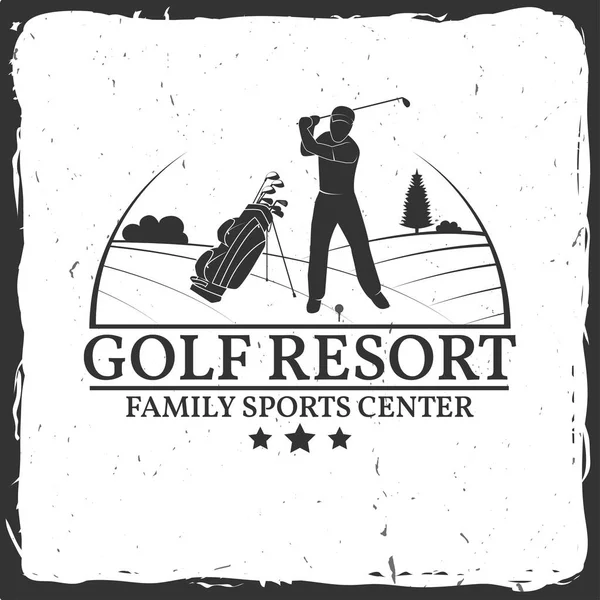 Golf resort concept. — Stockvector