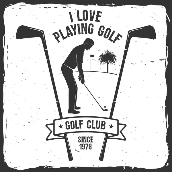 Концепция гольф клуба . — стоковый вектор