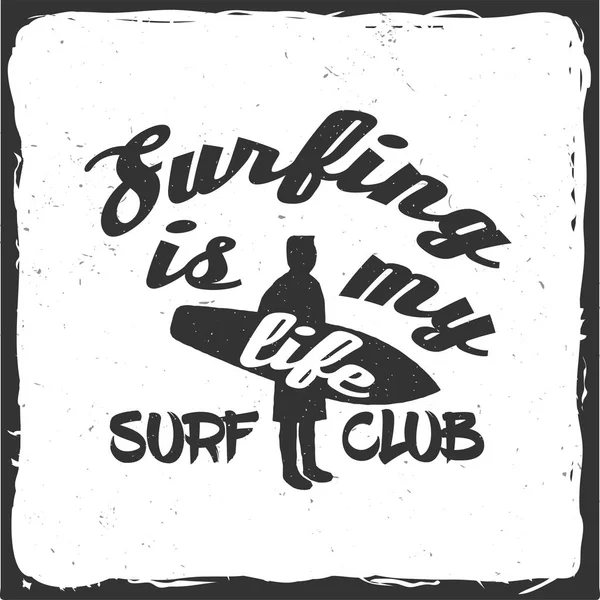 Surf club концепції . — стоковий вектор