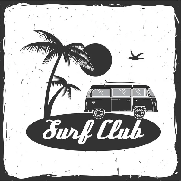 Conceito de clube de surf . —  Vetores de Stock