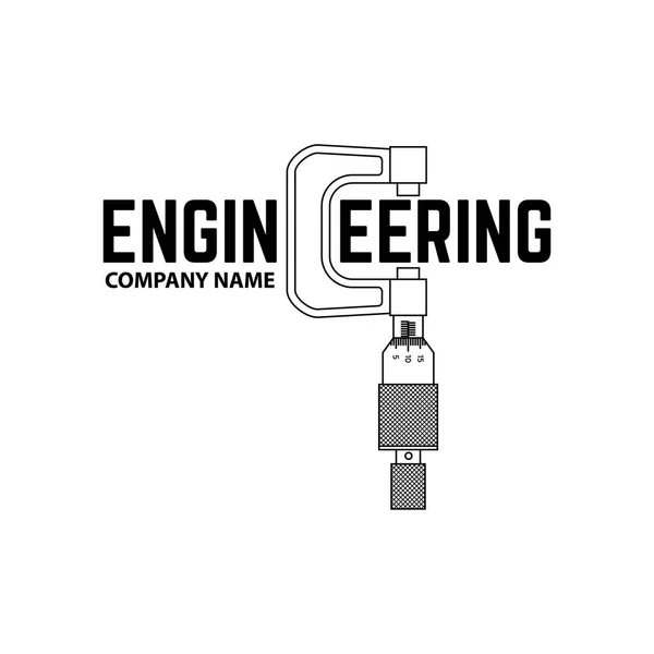 Modèle de logo de l'entreprise d'ingénierie . — Image vectorielle