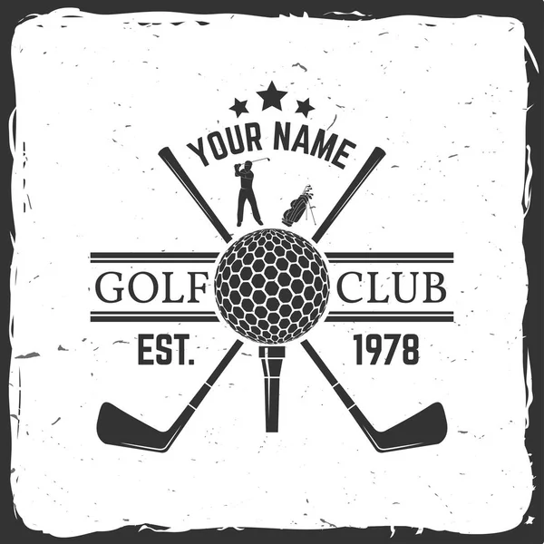 Концепция гольф клуба — стоковый вектор