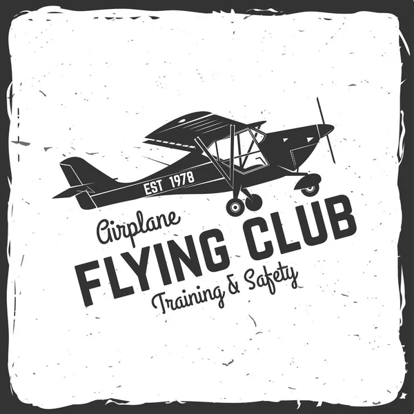 Vector Flying club insignia retro . — Vector de stock