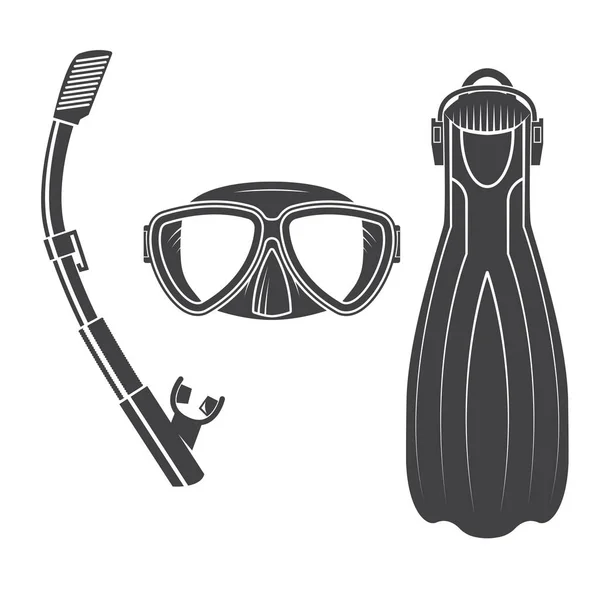 Scuba diving gear. — Stock Vector