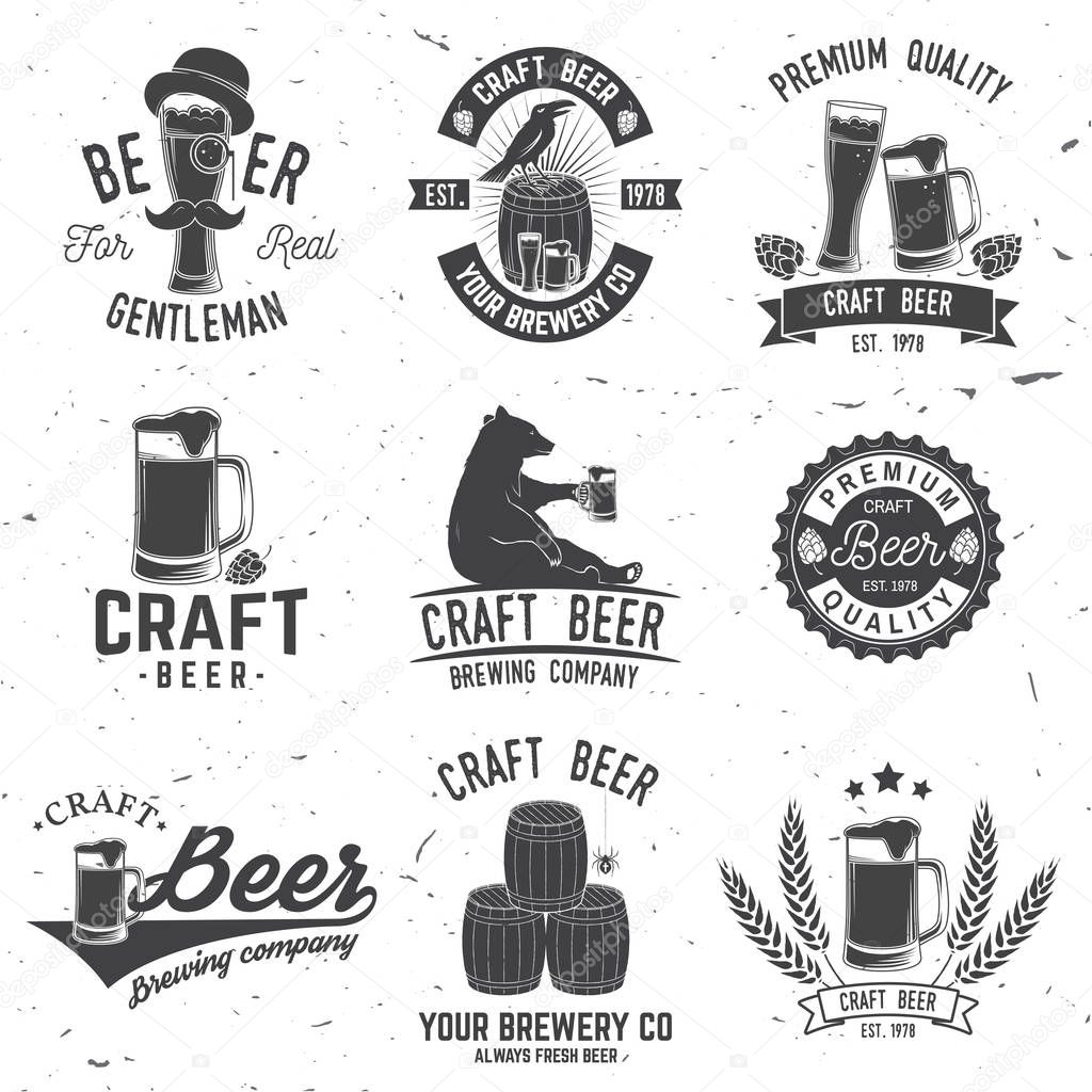 Vintage design for bar, pub and restaurant business.