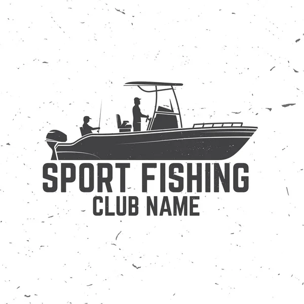Club de pesca deportiva. Ilustración vectorial . — Archivo Imágenes Vectoriales