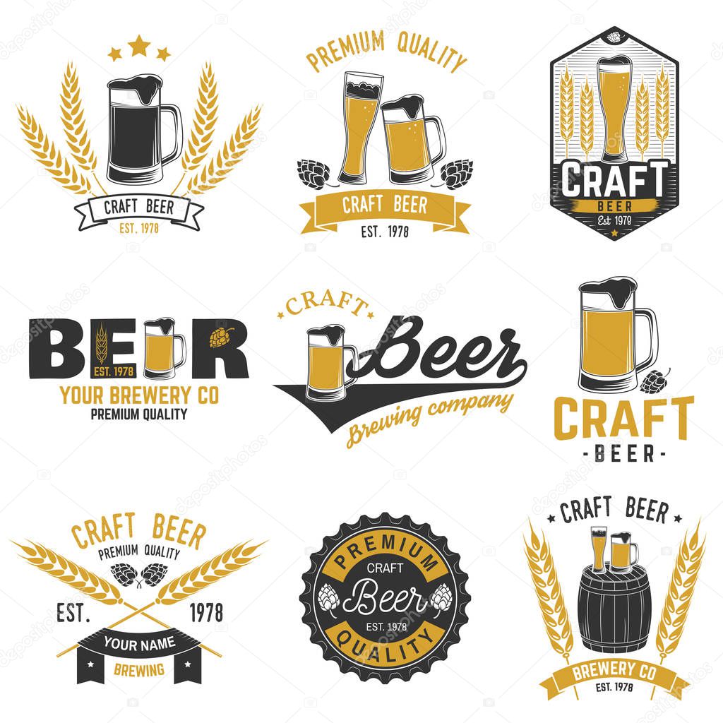 Vintage design for bar, pub and restaurant business.