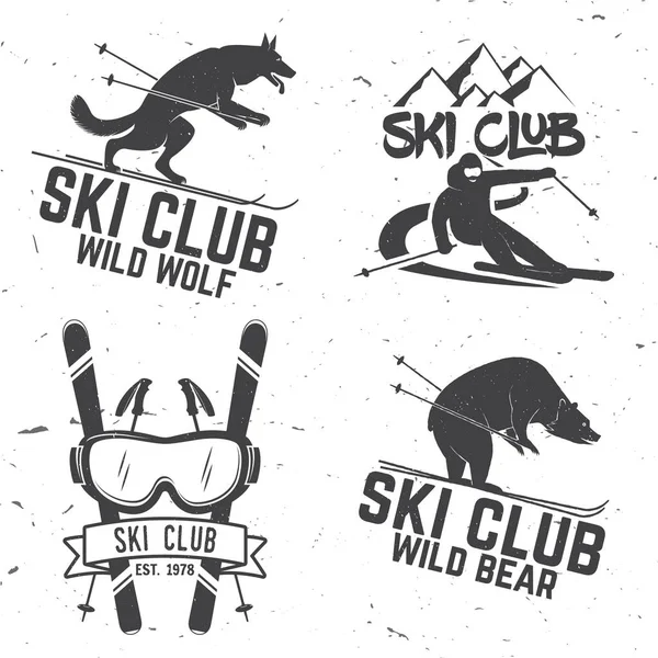 Vektör Kayak Kulübü retro rozeti.