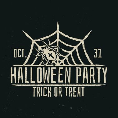 Cadılar Bayramı partisi konsepti. Vektör çizim.