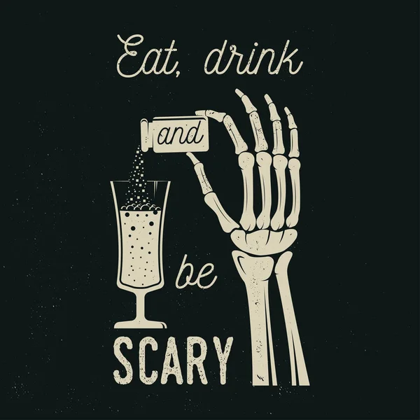 Cadılar Bayramı önümüzdeki kavramdır. Vektör çizim.