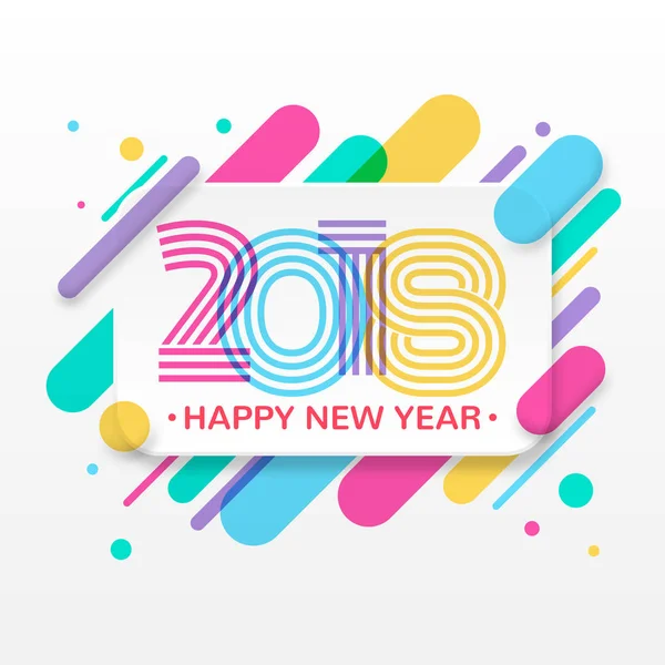 2018 mutlu yeni yıl tebrik kartı