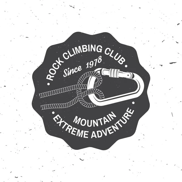 Vintage tipografi tasarımı ile hızlı bir şekilde bir tırmanma halat ve kemer bağlama için düğüm.