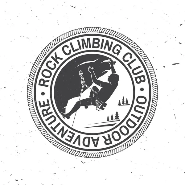 Design de tipografia vintage com alpinista nas montanhas . — Vetor de Stock