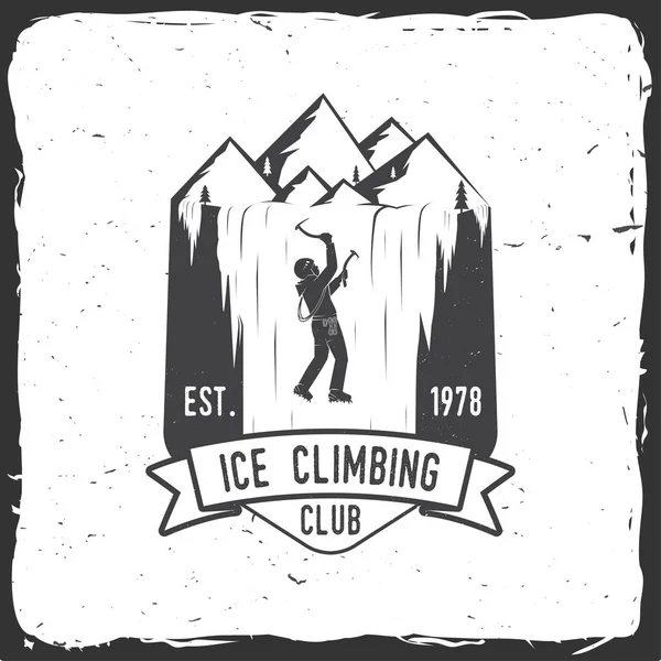 Vintage tipografi tasarımı ile dağlarda dağcı.