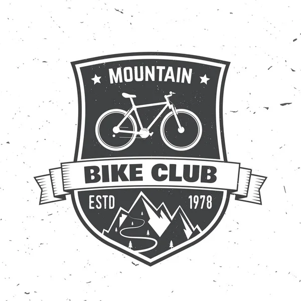 Λέσχη ποδήλατο βουνού. Εικονογράφηση διάνυσμα. — Διανυσματικό Αρχείο
