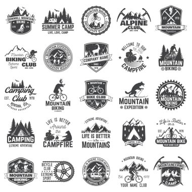Set of extreme adventure badges. Concept for shirt or logo, print, stamp or tee. clipart