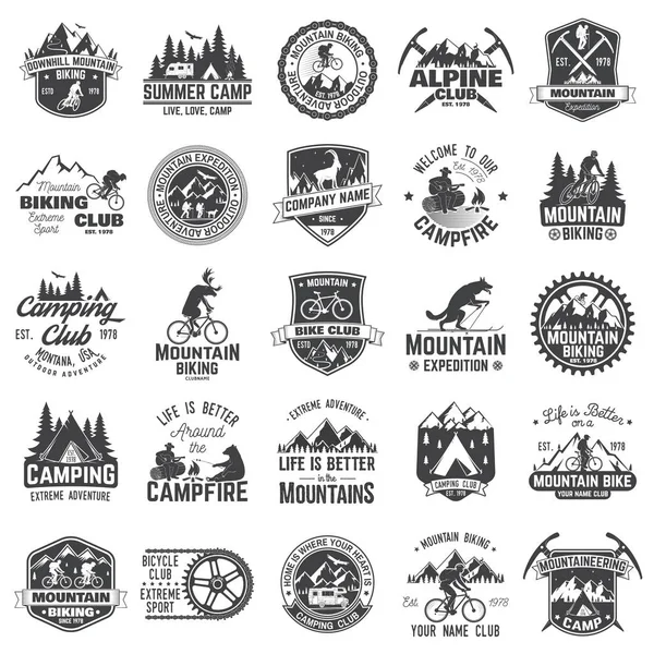 Set of extreme adventure badges. Concept for shirt or logo, print, stamp or tee. — Stock Vector