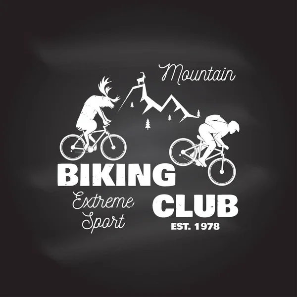Mountain Bike club. Vectorillustratie. — Stockvector