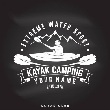 Kamp kayık. Vektör çizim.
