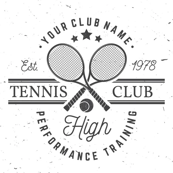 Tennis club. Vektorillustration. — Stock vektor
