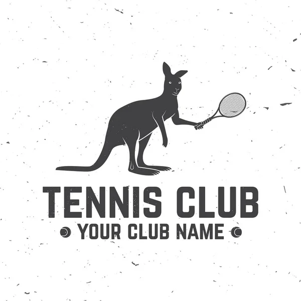 Club de tenis. Ilustración vectorial . — Vector de stock