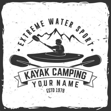 Kamp kayık. Vektör çizim.