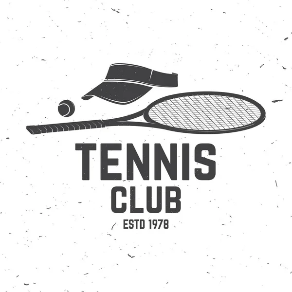 Tenis Kulübü. Vektör çizim. — Stok Vektör