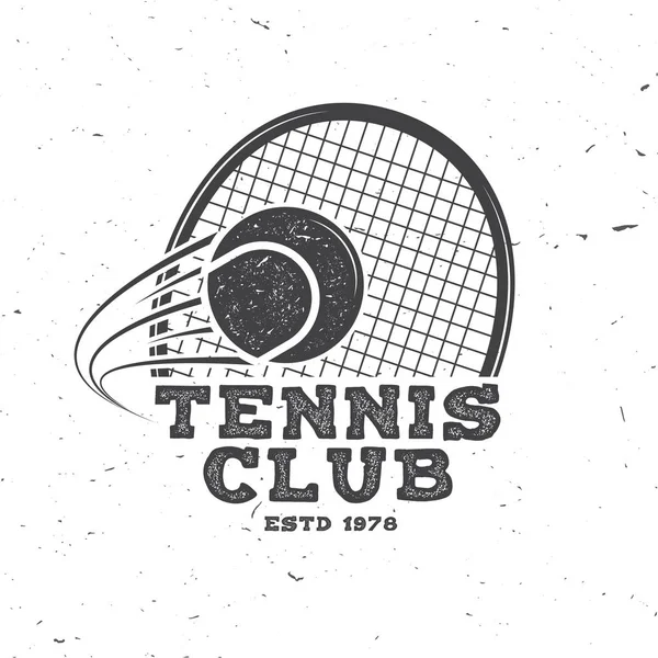 Club de tenis. Ilustración vectorial . — Vector de stock