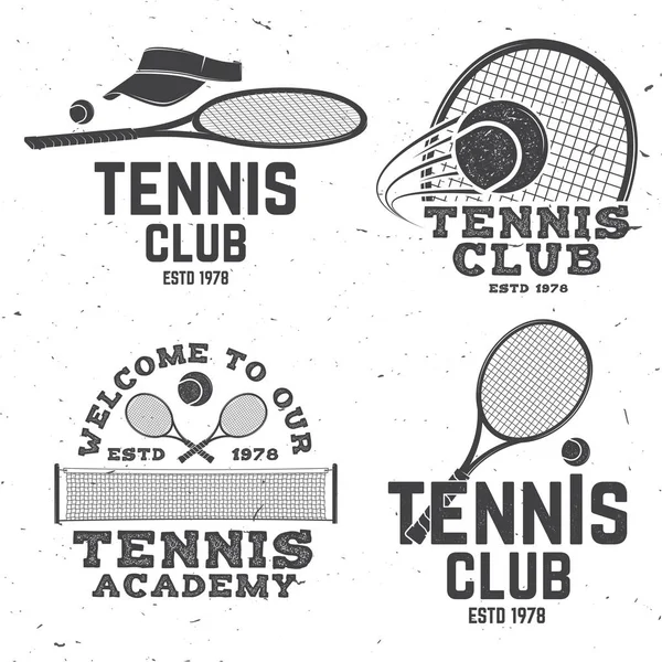 Tennisclub. Vectorillustratie. — Stockvector
