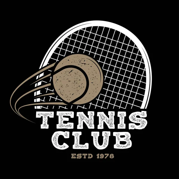 Tenis Kulübü. Vektör çizim. — Stok Vektör