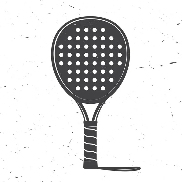 Ícone de raquete de tênis Padel. Ilustração vetorial . — Vetor de Stock